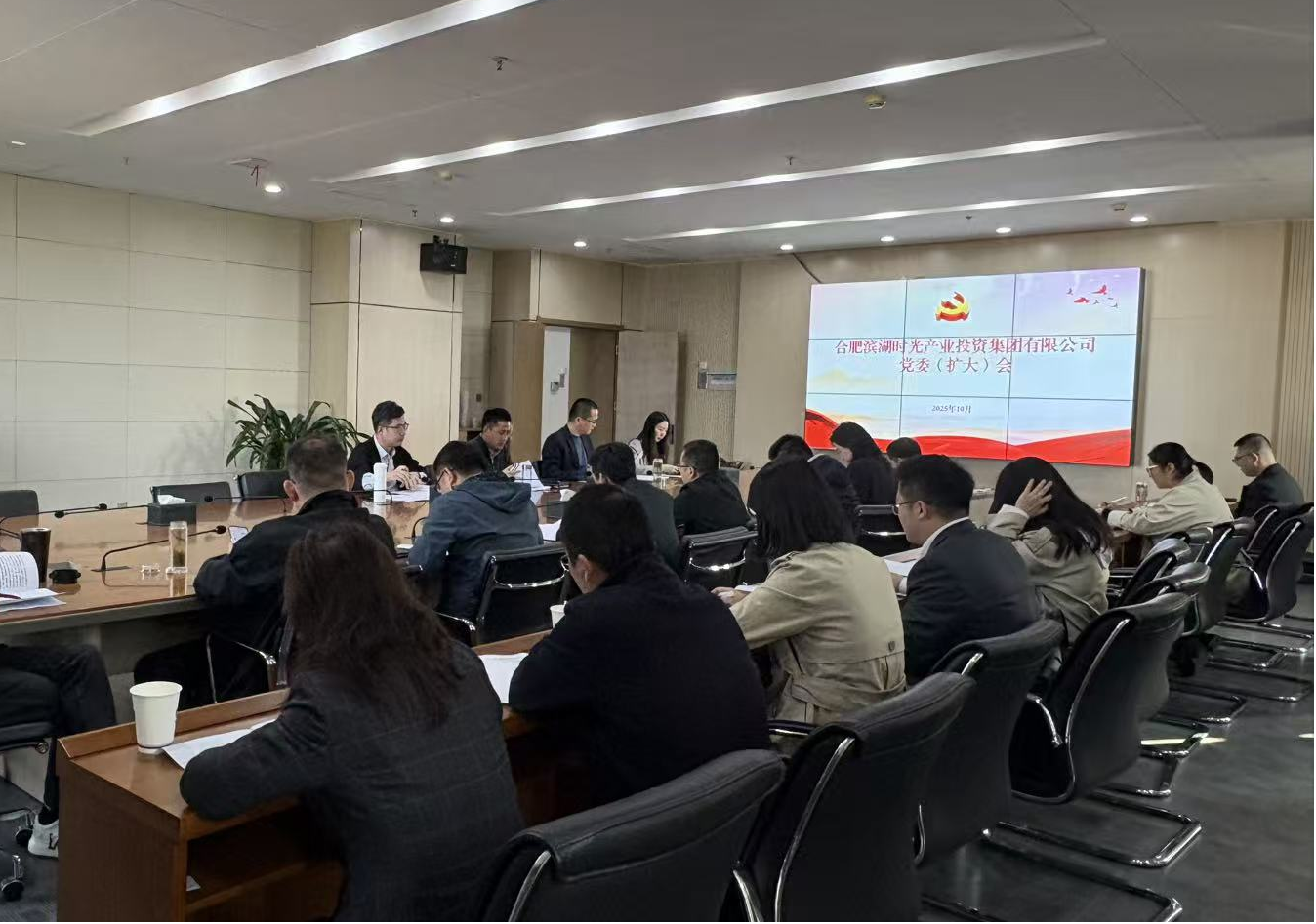 滨湖时光集团召开党委（扩大）会议